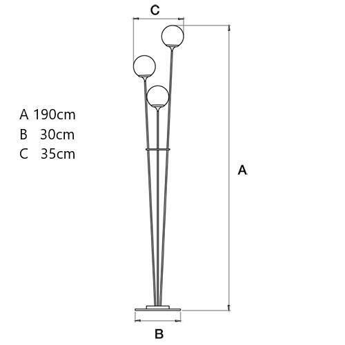Cristalglob Stehleuchte – Bild 3