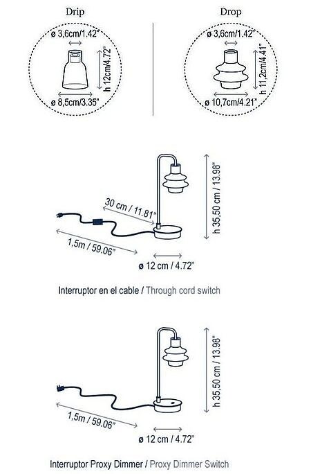 Tischleuchte Drop M36/50 – Bild 7